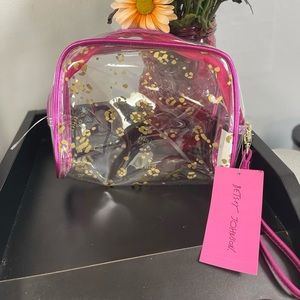 Betsey Johnson Clear Wristlet